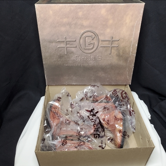 Circle G Corral Womens Studded Booties Ankle Boots Ladies 6.5M Orange Q0125 NEW - Picture 10 of 14